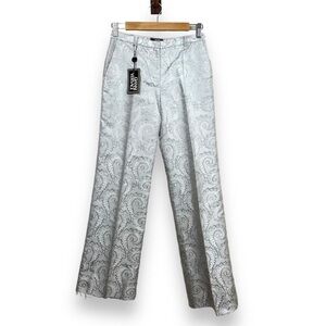 Versace Silver Patterned Trousers